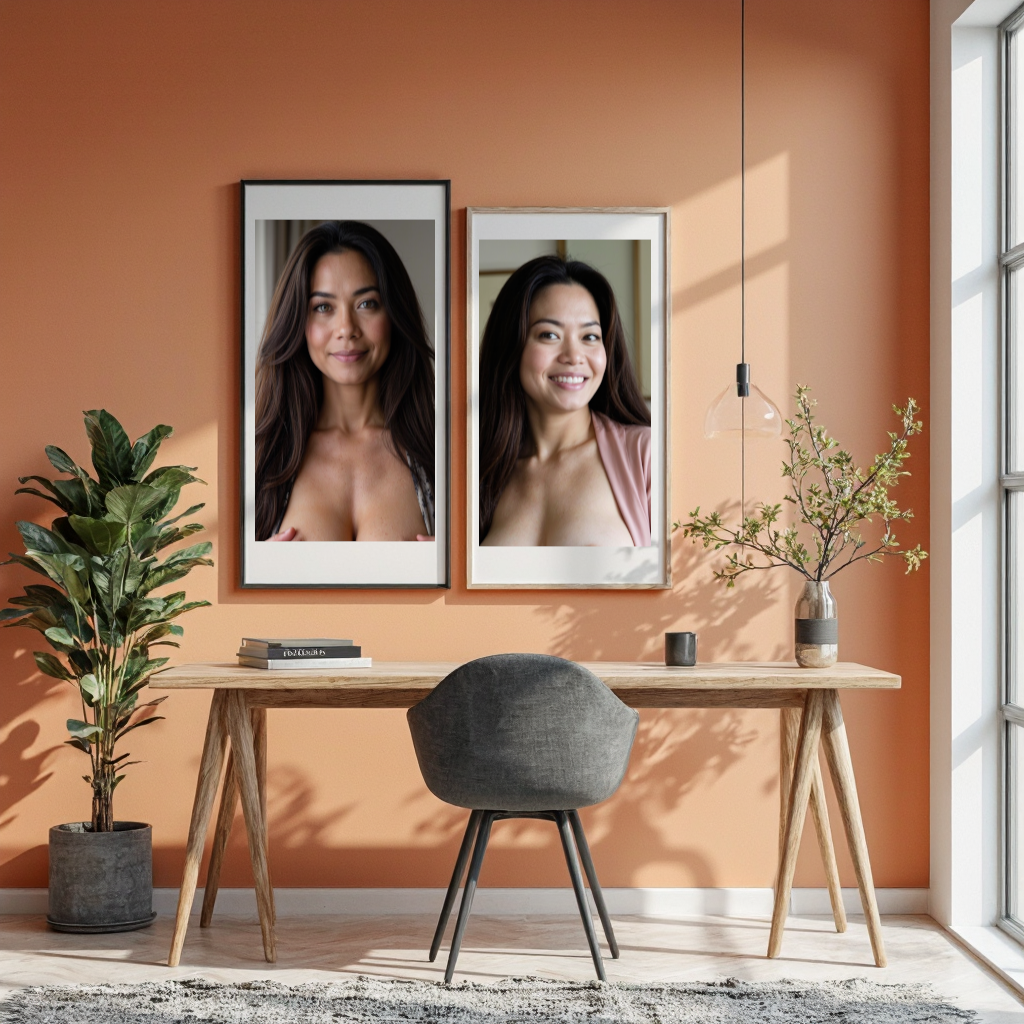 Timeless Asian Beauty – Digital Art Collection of Mature Women (200+ AI-Generated Portraits)