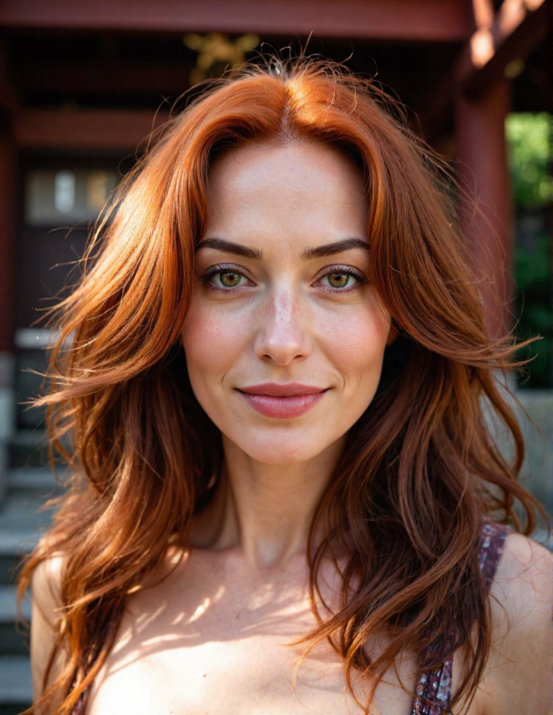 Radiant Redheads – AI Portrait Collection of Mature Women (100+ Digital Images)