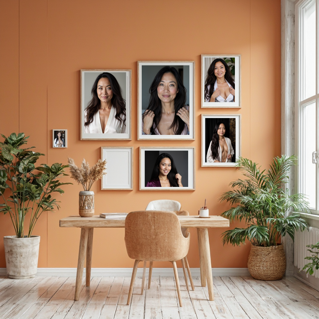 Timeless Asian Beauty – Digital Art Collection of Mature Women (200+ AI-Generated Portraits)